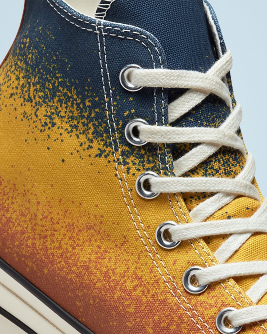 Tenisi Inalti Barbati Converse Chuck 70 Scatter Dye Aurii | RO REUTD130